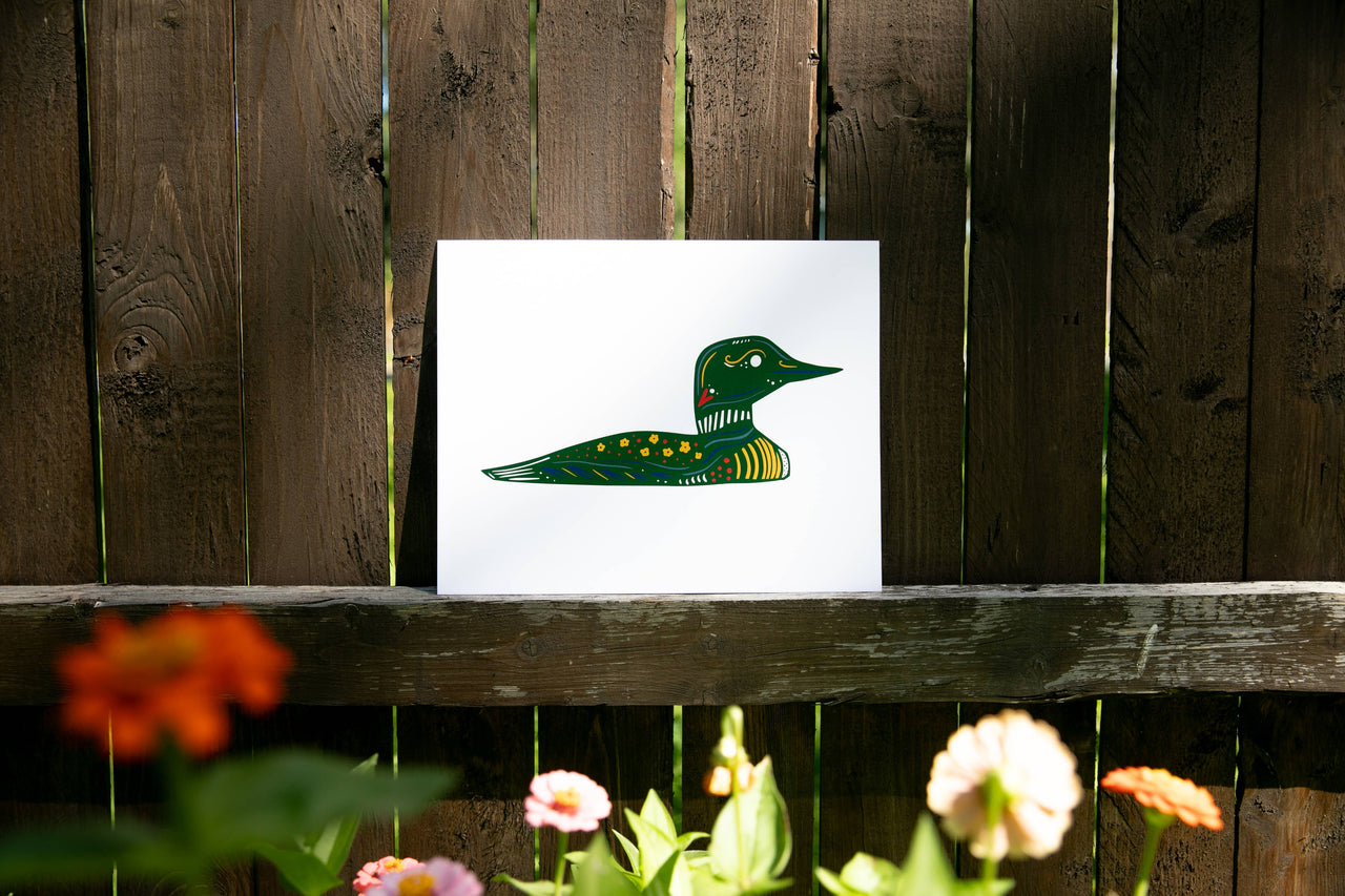 Common Single Loon Print Wall Art Nordic