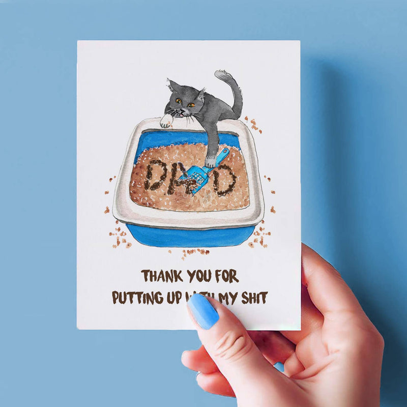 Dog Dad Shit - Funny Fathers Day Card
