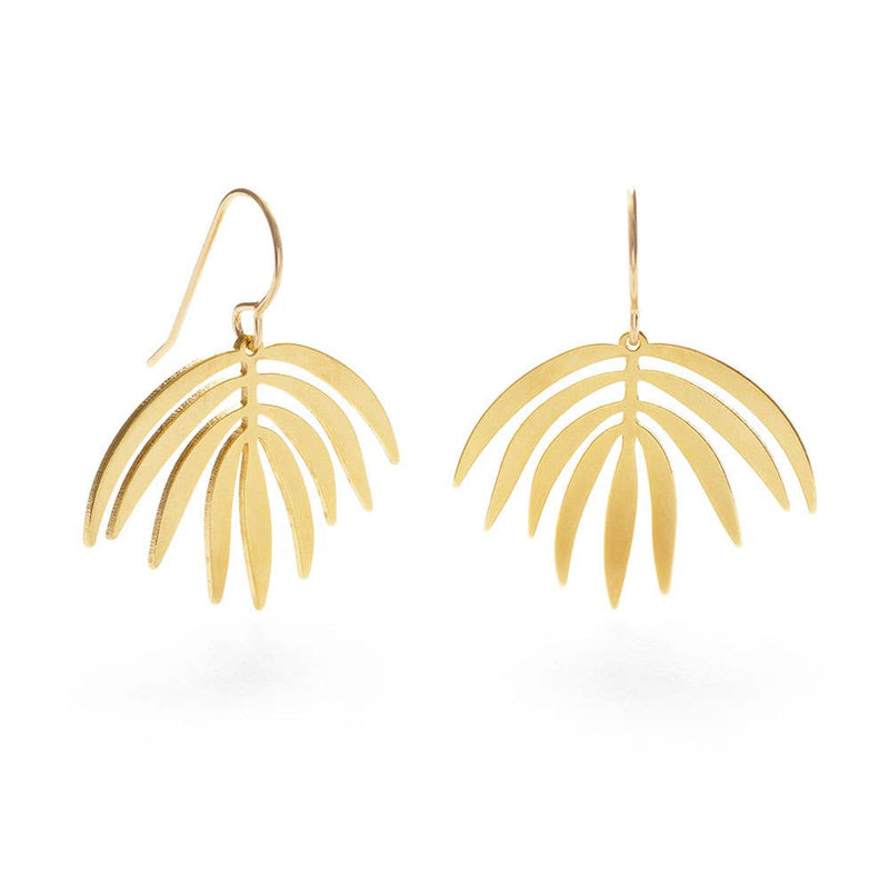 Palm Frond Earrings