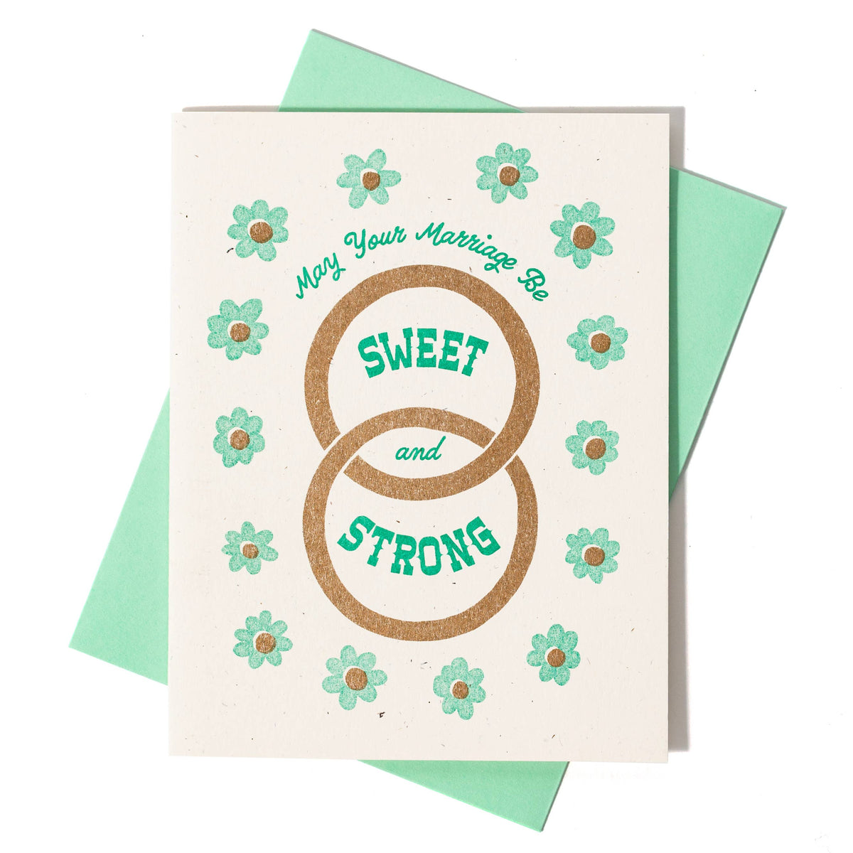 Sweet & Strong Marriage - Risograph Greeting Card