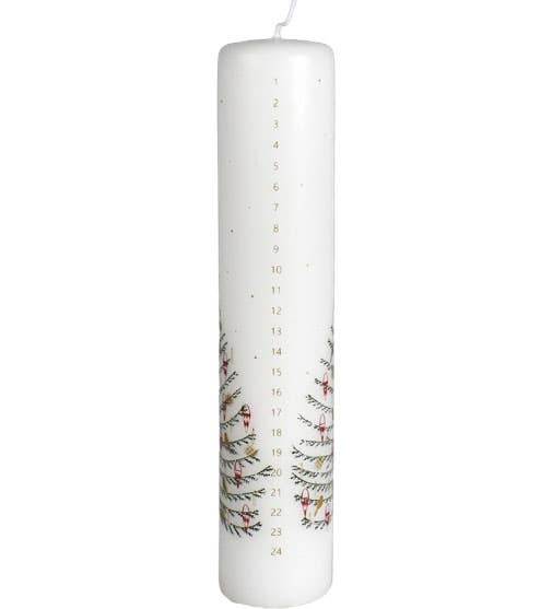 Tall Christmas Tree Advent Candle