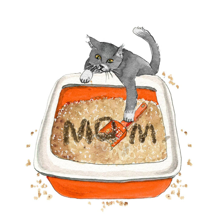 Cat Mom Shit - Funny Mothers Day Card