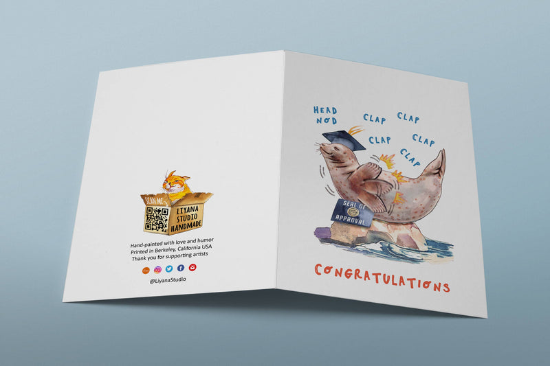 Seal Of Approval Congratulations - Funny Graduation Card