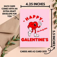 Cheeky Galentines Day Card, Valentine Friendship Gifts