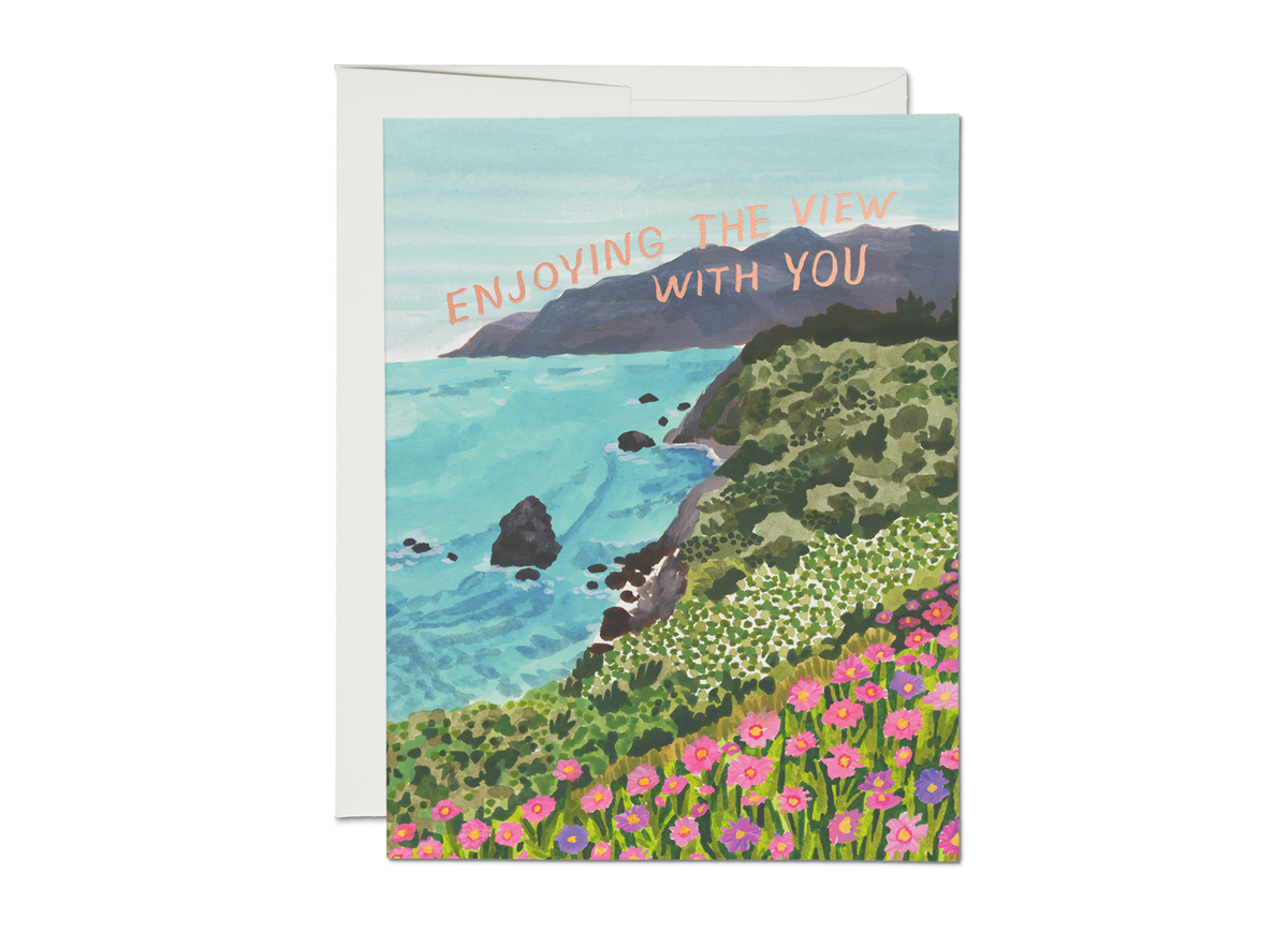 Enjoying the View love greeting card