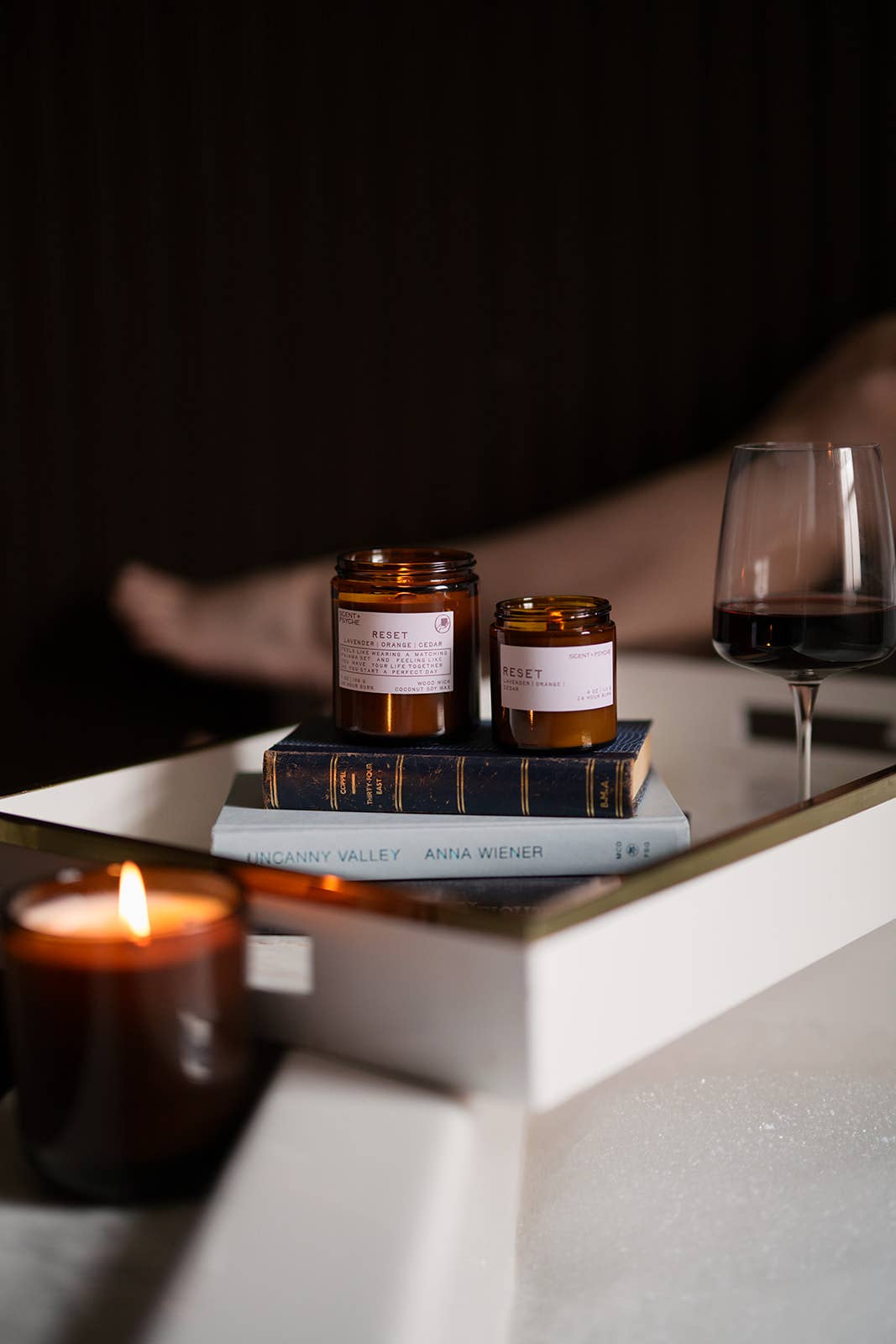 Reset | Lavender & Cedar Wood Wick Coconut-Soy Candle 7oz