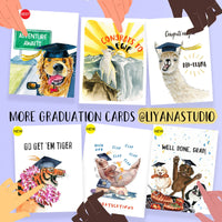 Fancy Capybara Grad - Funny Graduation Card