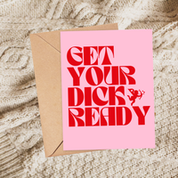 Dirty Valentines Day Card for Men, Sexy Valentine Gift Him