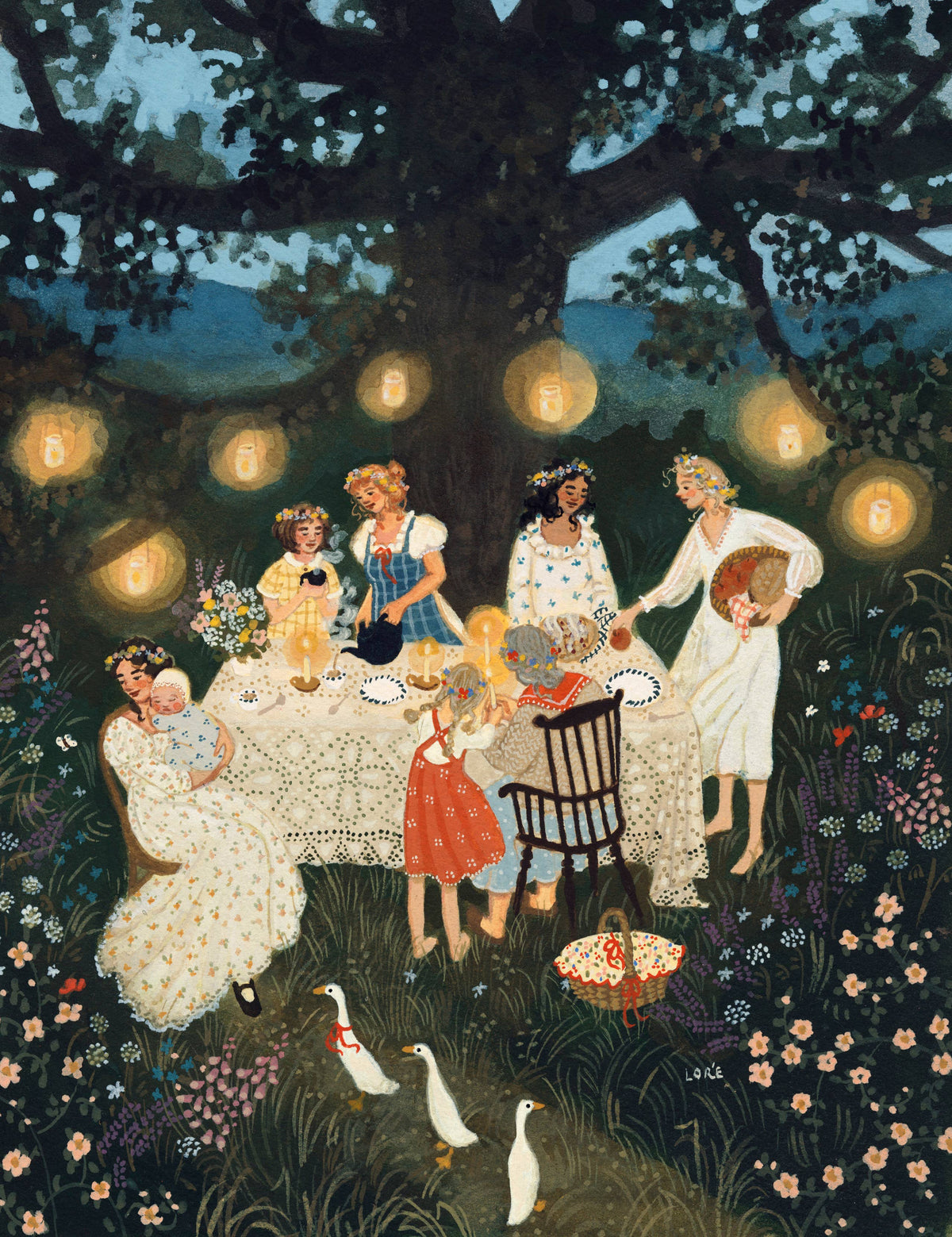 Midsummer Feast Art Print