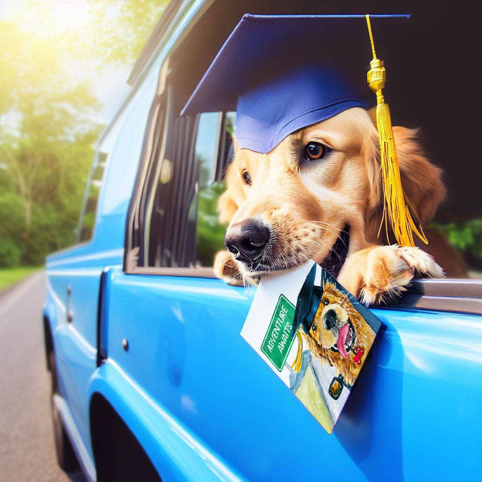 Grad Adventure Begins - Funny Graduation Card
