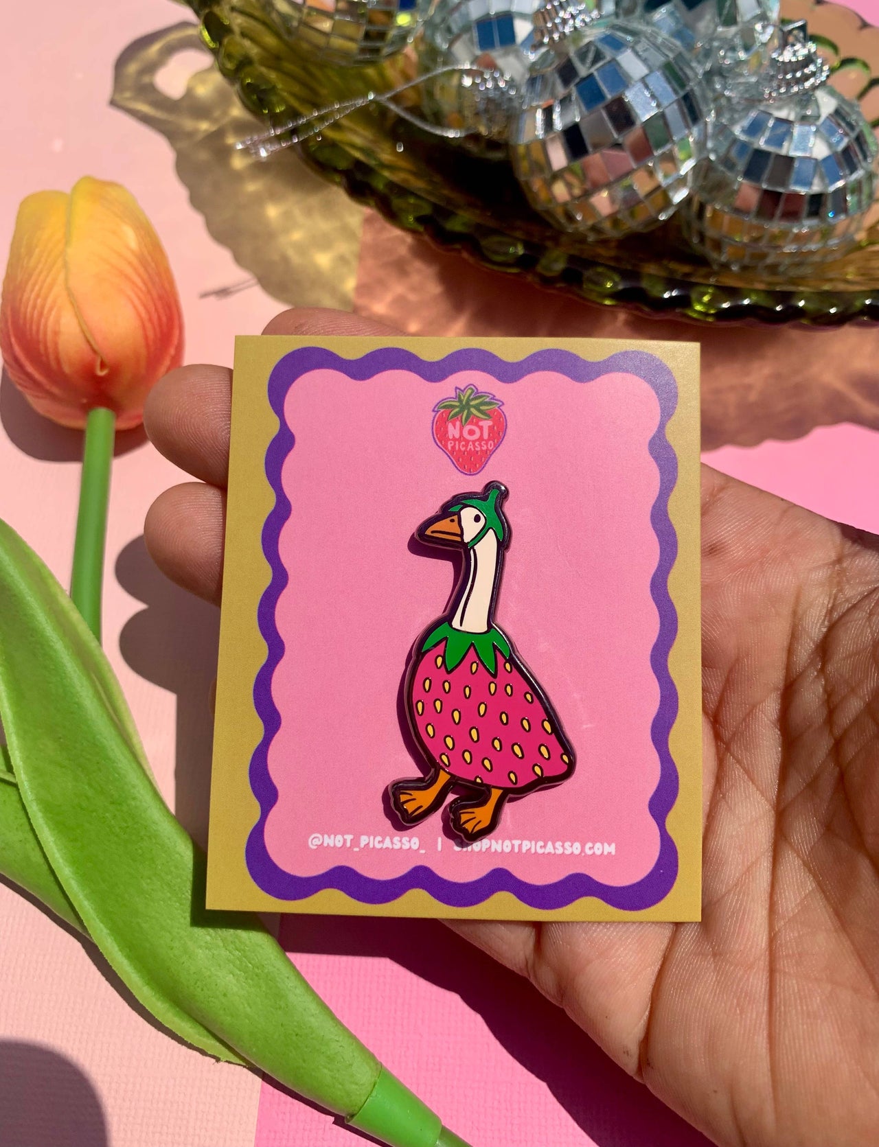 Gooseberry Enamel Pin