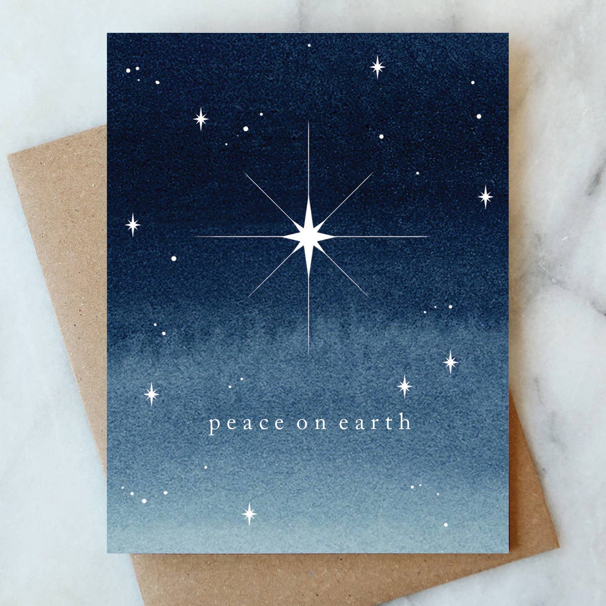 North Star Peace Greeting Card | Christmas Holiday Card