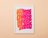 Woman Owned & Operated 12x18 Art Print
