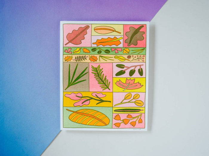 Leaf Time  - Risograph Art Print