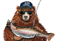 Bear Fathers Day Cod - Funny Fathers Day Card