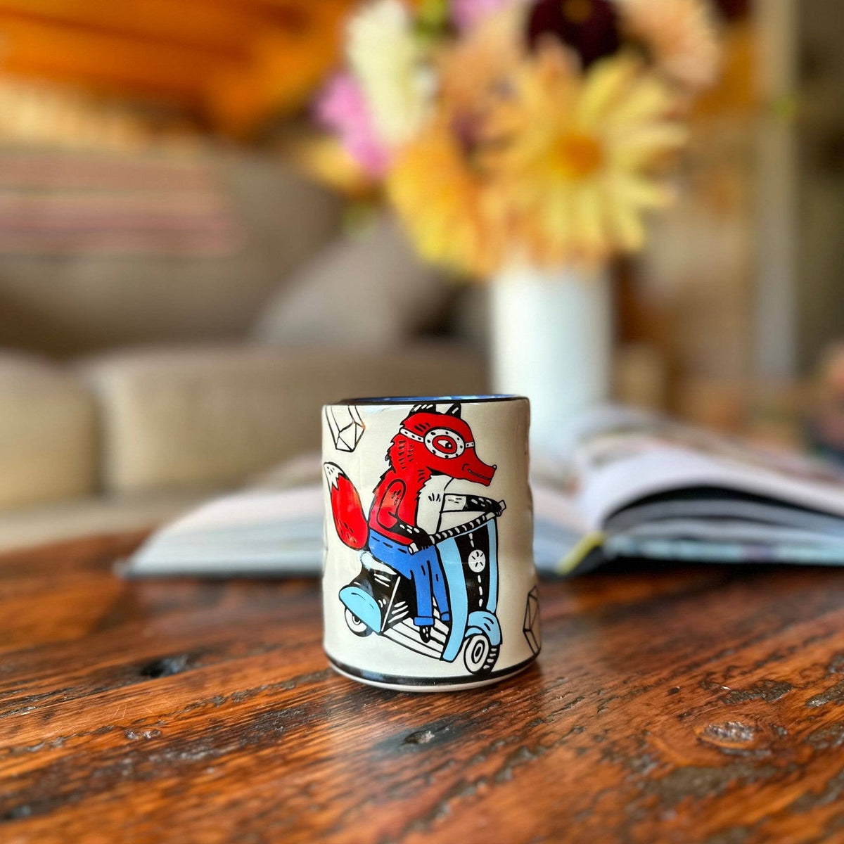 Lucky Fox Cup - Large Ceramic Holiday Gift Mug