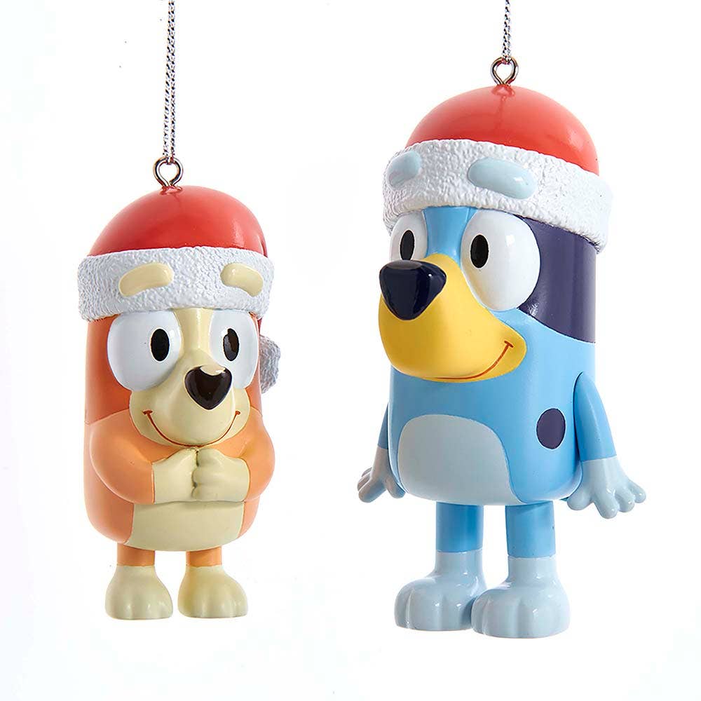 Bingo and Bluey Ornaments