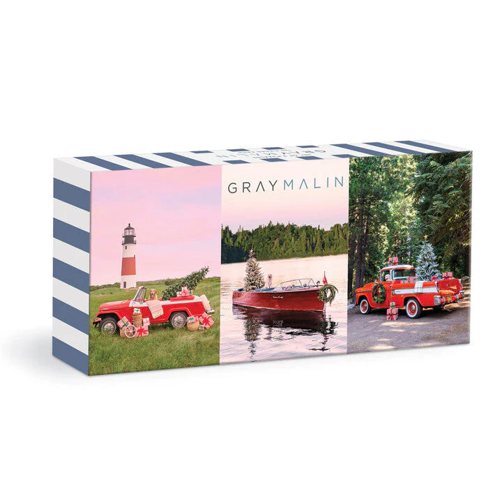 Set of 3 Gray Malin - 120 Piece Puzzle