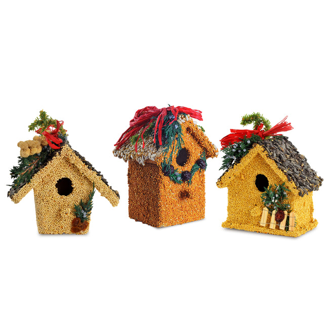 Holiday Birdie Cottage Treat Bird Seed