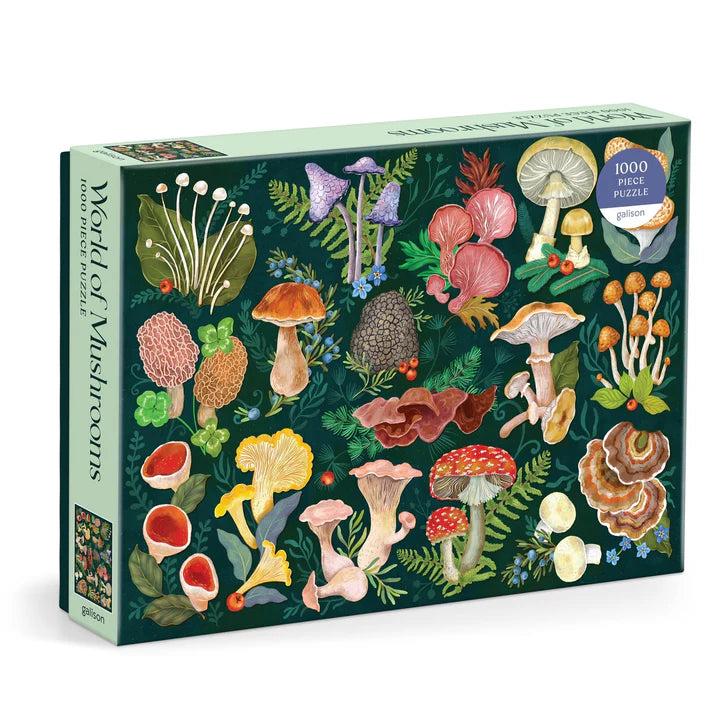 Mushroom Glossary 1000 Piece Puzzle World of Mushrooms