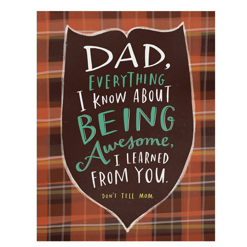 Being Awesome Father's Day Card