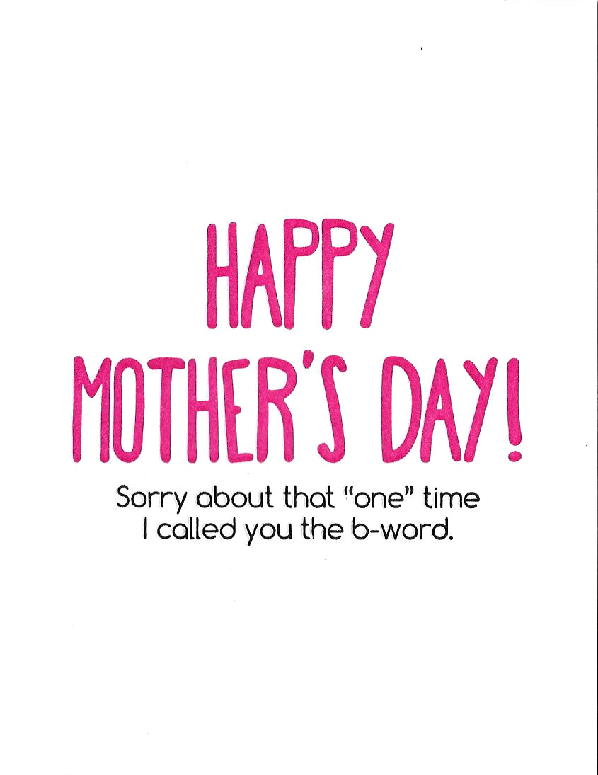 B-Word Mother’s Day Card