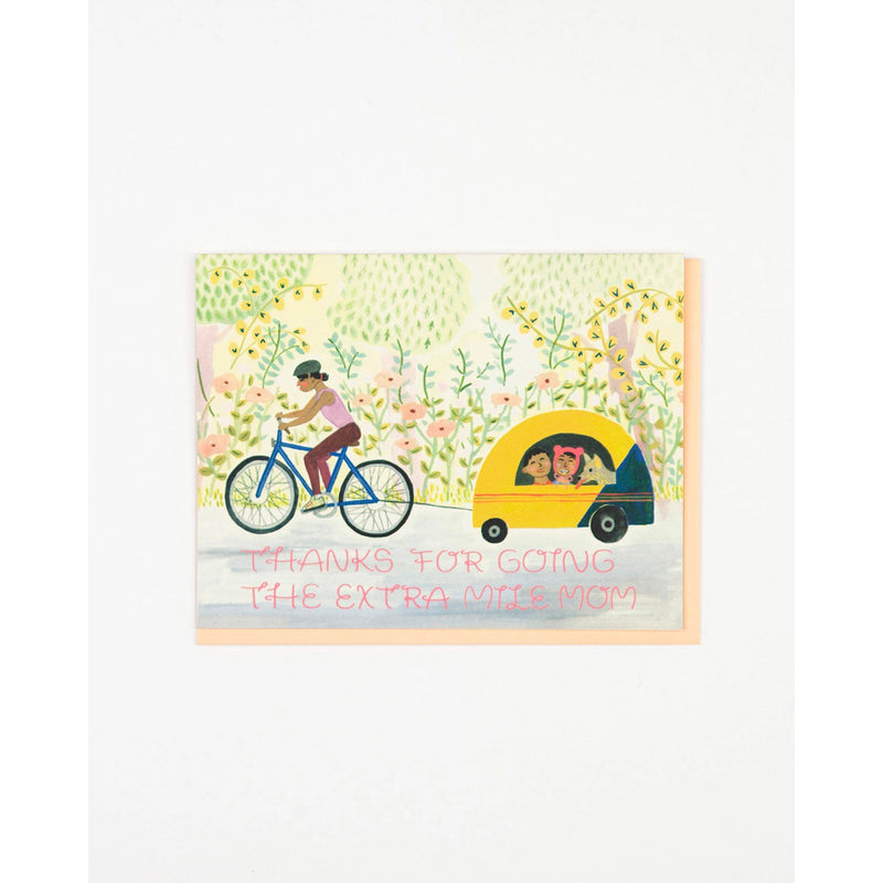 Mom Biking Card