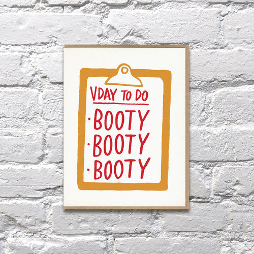Booty Booty Booty Valentine's Day Card