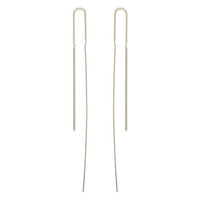 Needle and Thread Earrings in Gold or Silver  Sterling Silver Plate