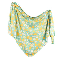 Lemon Knit Swaddle Blanket