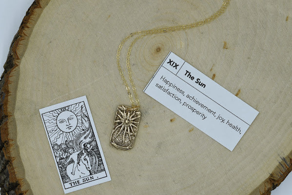 The Sun Tarot Necklace | Gold & Bronze