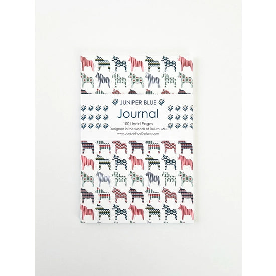 Patterned Dala Lined Journal