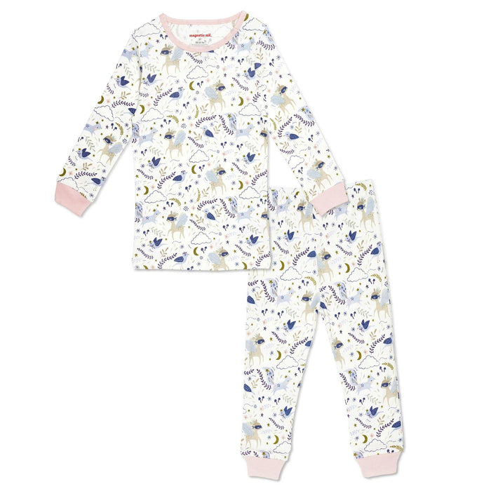 Wonderland Organic Cotton Magnetic Toddler & Kids Pajama Set