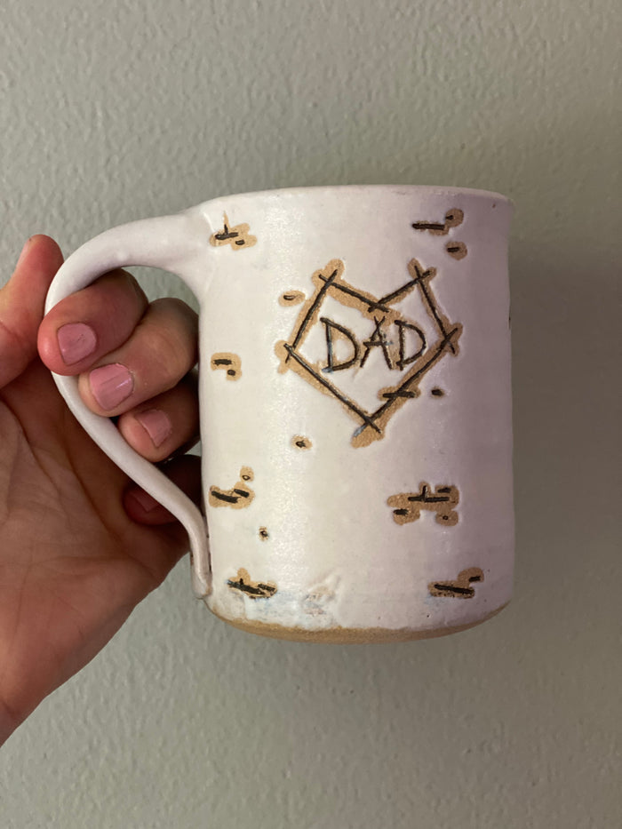 Birch Dad Heart Mug