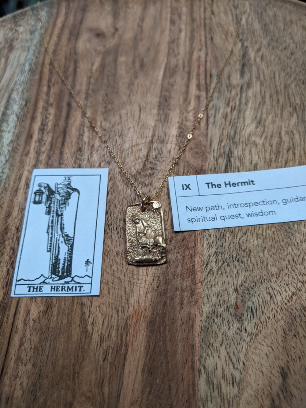 The Hermit Tarot Necklace