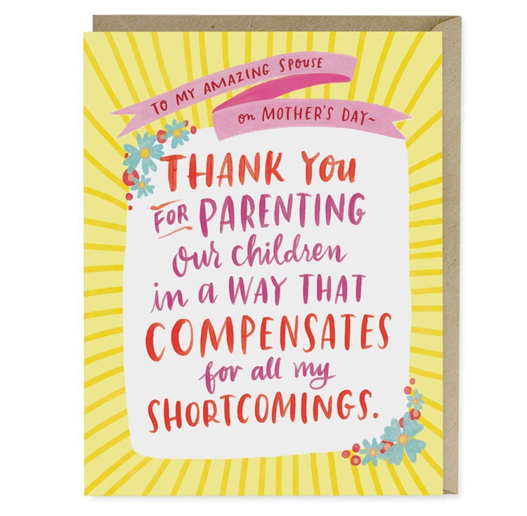 Parenting Shortcomings Mother’s Day Card