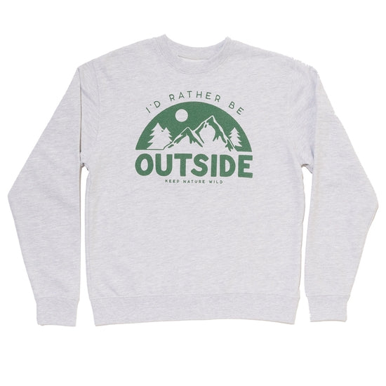 I'd Rather Be Outside Unisex Pullover | Heather Gray