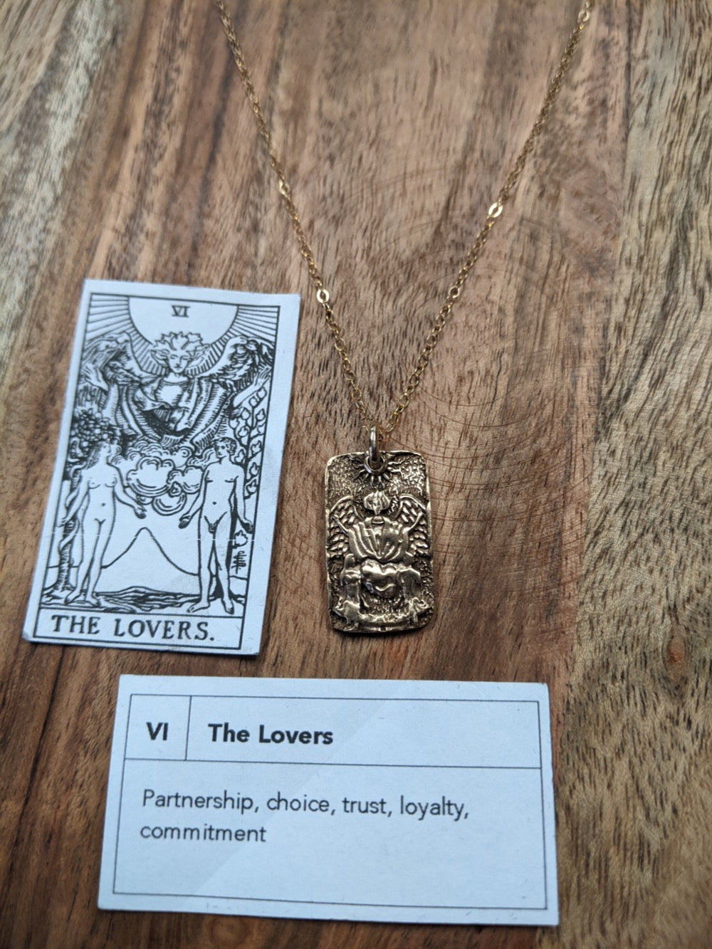 The Lovers Tarot Necklace