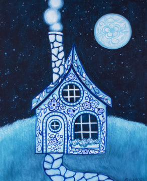 "Cottage In The Clearing" ORIGINAL PAINTING