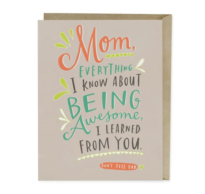 Don’t Tell Dad Mother’s Day Card