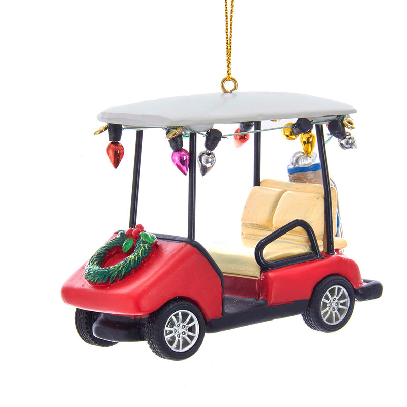 Golf Cart with Wreath
