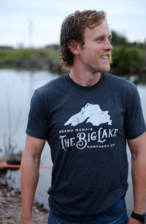 Charcoal Big Lake Logo T-Shirt