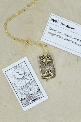 The Moon Tarot Necklace