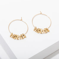 Mama Earrings | Sterling Silver or 24K Gold Plated