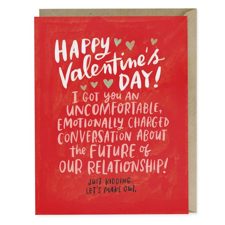 Uncomfortable Convos Vday Card