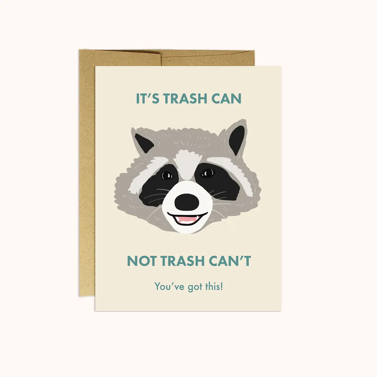 Raccoon Encouragement Card