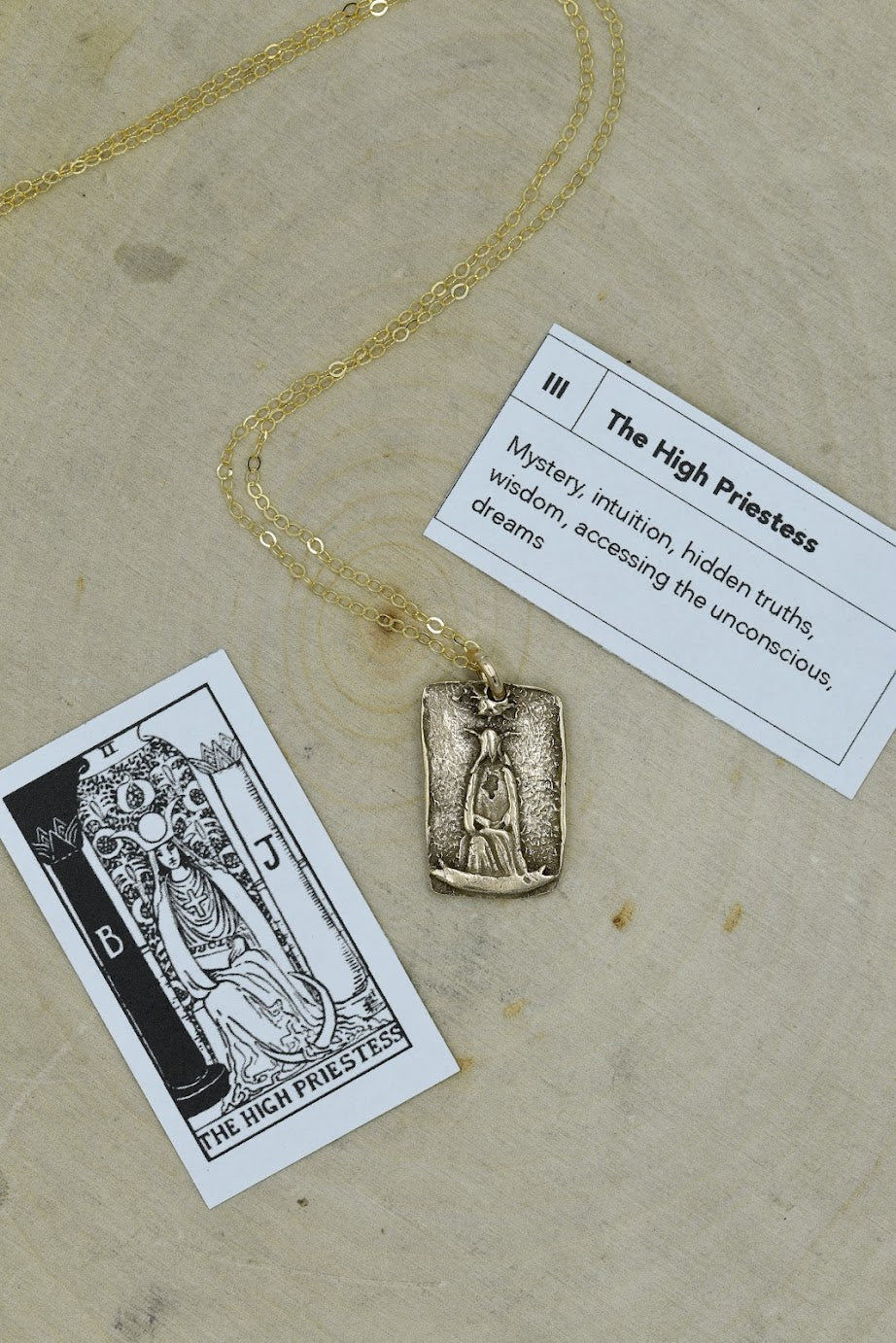 The High Priestess Tarot Necklace