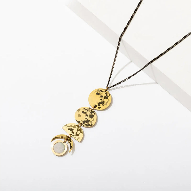 She’ll Change Moon Phase Necklace
