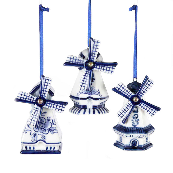Blue Windmill Ornament