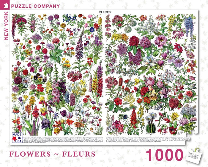 Flowers ~ Fleurs: 1000 Piece Puzzle